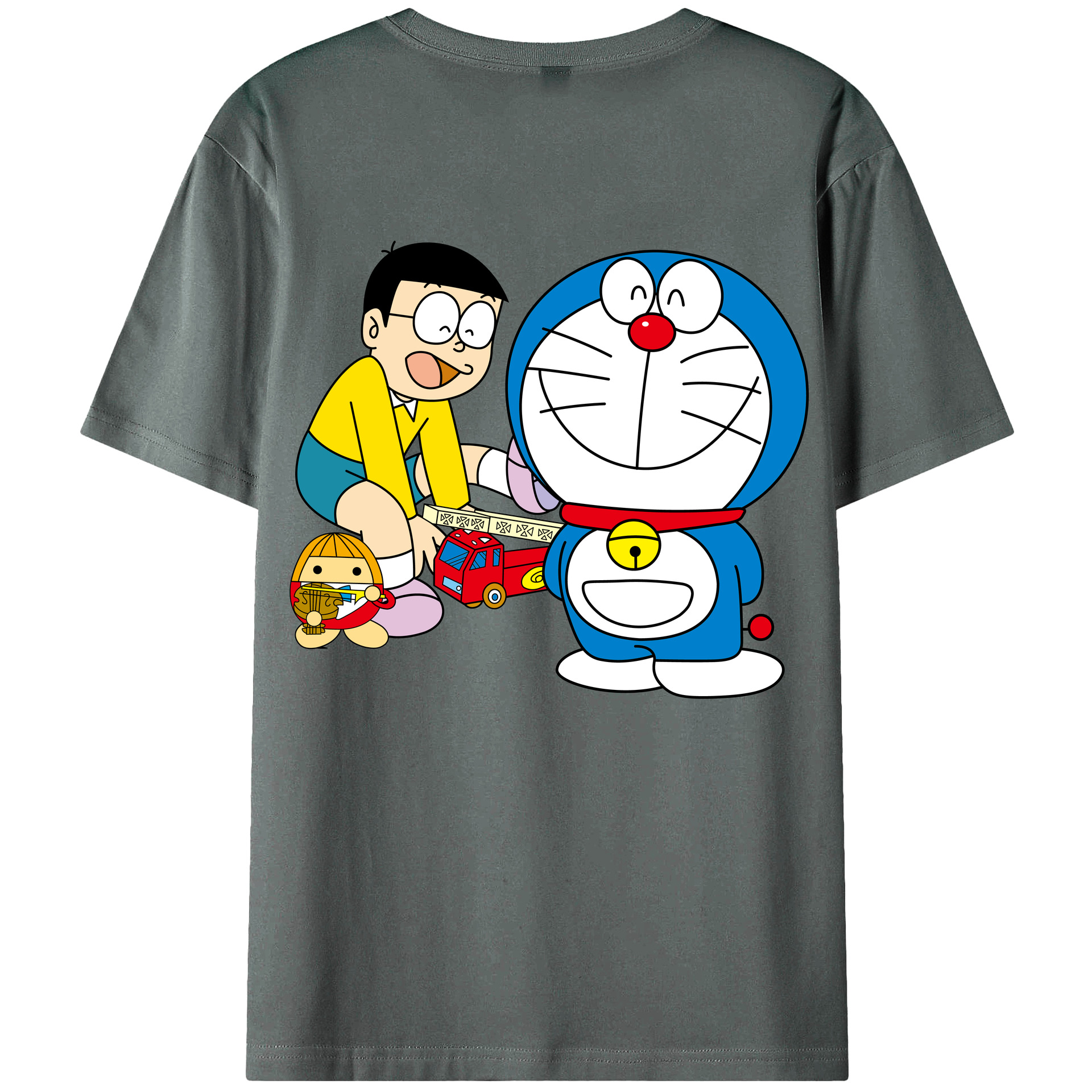 （画像用） ドラえもん Doraemon 綿100％半袖Tシャツ（背面プリント）
